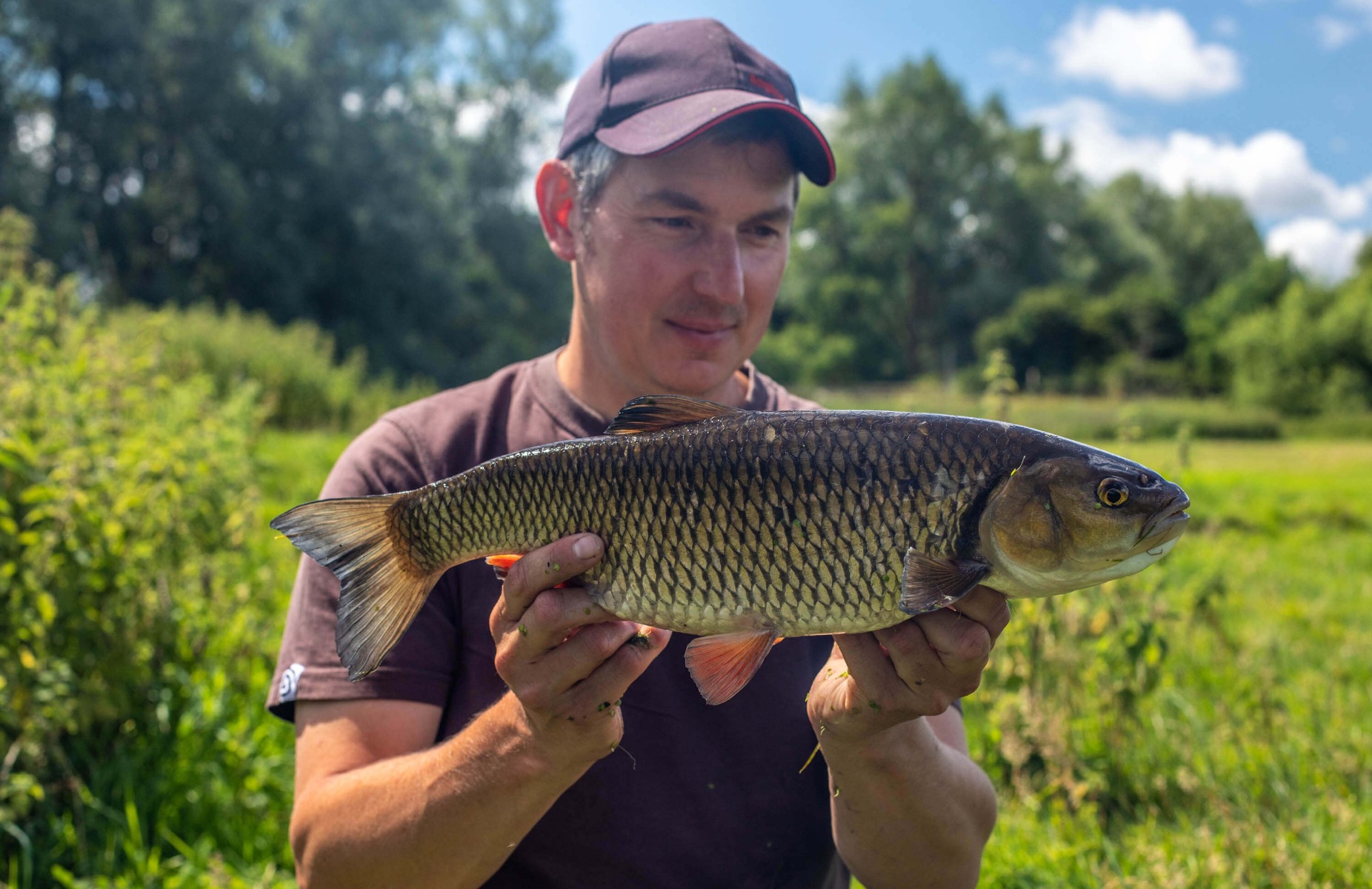 Experts Pêcheurs d'Angling Direct - Phil Spinks Photographie de Phil Spinks avec un gros Chevesne